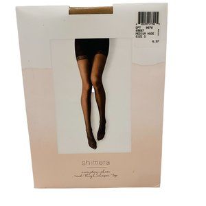 NEW Shimera Medium Nude Size D Pantyhose Everyday Sheer Mid Thigh Shaper Top